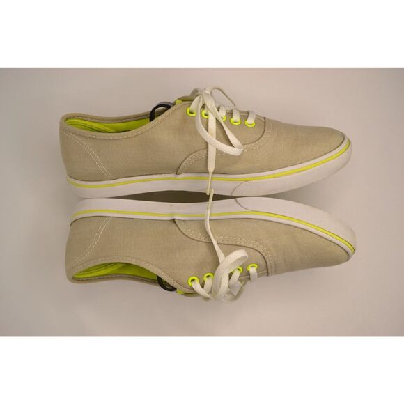 Vans Men's 7 Gray Neon Yellow Lace Up Shoes - Picture 4 of 11